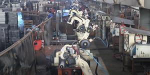 Линия производства робот автоматной сварки